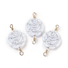 Opaque Acrylic Links Connector Charms KK-K296-07B-G-1