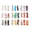 Gradient Color Mixed Gemstone Chip Beaded Pendants PALLOY-JF02795-1