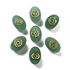 Natural Green Aventurine Oval Display Decorations G-F774-01A-1