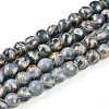 Baking Paint Glass Beads Strands DGLA-N010-6mm-09-1