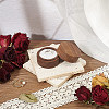Round Wooden Single Ring Storage Boxes with Velvet Inside AJEW-WH0513-26B-4