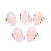 Natural Rose Quartz Stretch Finger Rings RJEW-N055-01E-1