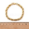 667 Stainless Steel(Grade 201 Equivalent) Chain Bracelets BJEW-P351-01B-G-5