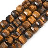 Natural Tiger Eye Beads Strands G-C267-A12-2