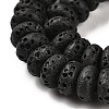 Natural Lava Rock Dyed Beads Strands G-L586-B02-02-4