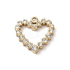 304 Stainless Steel with Rhinestone Pendants STAS-Z120-02A-G-1