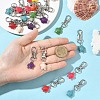 20Pcs Tortoise Synthetic Turquoise Pendant Decorations HJEW-YW00121-01-4