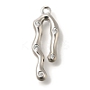 Brass Micro Pave Cubic Zirconia Pendants KK-B122-03D-04P-1