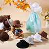 15Pcs 5 Colors EVA Cloth Mini Hat Fascinator Base AJEW-GA0007-43-5