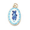 Brass Enamel Pendants LS-ENAM-I086-08A-1