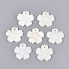 Natural Freshwater Shell Carved Pendants SHEL-N038-35-1
