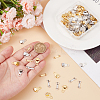 60 Sets 2 Colors Brass Trouser Fasteners KK-CP0001-06-3