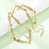 Women's Brass Necklaces NJEW-Z113-01G-1