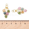 Natural Multicolor Tourmaline Pendants X-PALLOY-JF05436-3