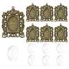 DIY Rectangle Pendant Making Kits DIY-FS0009-38-1