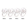 Flower Brass Cup Peg Ring Settings KK-N274-39P-4