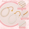 2 Pairs 2 Styles Women's Detachable ABS Plastic Imitation Pearl Beaded Shoe Laces for High Heels DIY-PH0022-88B-4
