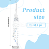 Flower Round Glass Beads Tassel Hanging Suncatchers for Window Garden Outdoor Decoration HJEW-WH20020-007D-2
