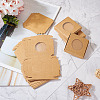 Square Kraft Paper Jewelry Storage Boxes CON-TAC0001-04C-6