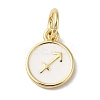 Real 18K Gold Plated Brass Enamel Charms KK-L216-001G-C02-1
