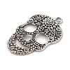 Day of the Dead Ornaments Tibetan Style Sugar Skull Pendants X-TIBEP-22828-AS-NR-2