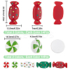 SUNNYCLUE 70Pcs 5 Styles Christmas Opaque Resin Cabochons RESI-SC0002-81-2