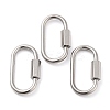Non-Tarnish 304 Stainless Steel Screw Carabiner Lock Charms LS-STAS-H107-04C-P-1