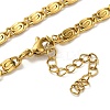 Ion Plating(IP)  304 Stainless Steel Lumachina Chain Necklaces NJEW-C060-01B-G-2