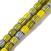 Handmade Lampwork Chevron Beads Strands LAMP-K041-01B-24-1