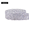 Glitter Resin Hotfix Rhinestone(Hot Melt Adhesive On The Back) OCOR-WH0052-01F-3