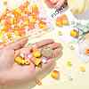 DIY Barrel Plastic Beads & Resin Candy Corn Pendant Making Kits DIY-YW0011-81-4