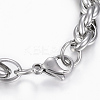 Tarnish Resistant 201 Stainless Steel Rope Chain Bracelets BJEW-F292-09P-3