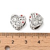 Mother's Day Rack Plating Alloy Enamel European Beads PALLOY-S189-49P-2