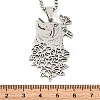 201 Stainless Steel Pendant Necklaces LS-NJEW-C066-19P-3