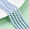 Baking Paint Pearlized Glass Pearl Bead Strands HY-N002-5mm-C04-1
