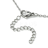 Tarnish Resistant 304 Stainless Steel Macrame Pouch Braided Gemstone Holder NJEW-JN04468-01-4