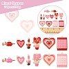 24Pcs 12 Styles Valentine's Day Rack Plating Alloy Enamel Pendants ENAM-FS0002-56-5