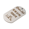 Non-Tarnish 201 Stainless Steel Pendants STAS-L079-03P-2