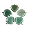 Natural Green Aventurine Pendants G-S364-006B-1