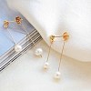 Pearl Clip-on Earrings Tassel Earrings Vintage Ear Cuff Luxury Retro Jewelry YG6221-3-1