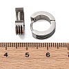 304 Stainless Steel with Enamel Hoop Earrings EJEW-M001-21B-P-3