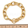 304 Stainless Steel Cable Chain Bracelets for Women BJEW-C129-08B-G-3
