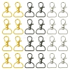 30Pcs 3 Colors Zinc Alloy Swivel D Rings Lobster Claw Clasps FIND-YW0008-62-1