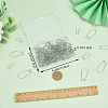 150Pcs 3 Size 304 Stainless Steel Hoop Earrings Findings STAS-CN0001-46-3