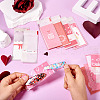 120Pcs 6 Styles Valentine's Day Rectangle Plastic Cellophane Bags OPC-TA0001-06-8