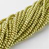 Glass Pearl Beads Strands HY-4D-B44-3
