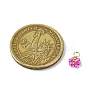 8Pcs 8 Color Flower Glass Seed Beaded Charms PALLOY-JF02004-01-3