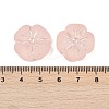 Frosted Transparent Acrylic Beads OACR-P029-19B-02-4