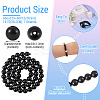 1 Strand Natural Shungite Beads Strands G-TA0003-34B-3