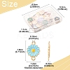 40Pcs 10 Colors Zinc Alloy Enamel Sunflower Connector Charms ENAM-FS0002-43-4